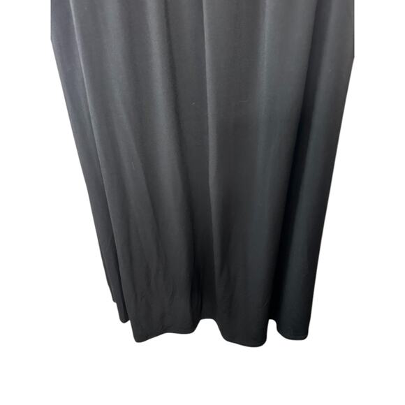 Torrid Deep Black Tea Length Studio Knit Halter Dress Women's Size 12 Large New - Picture 8 of 12